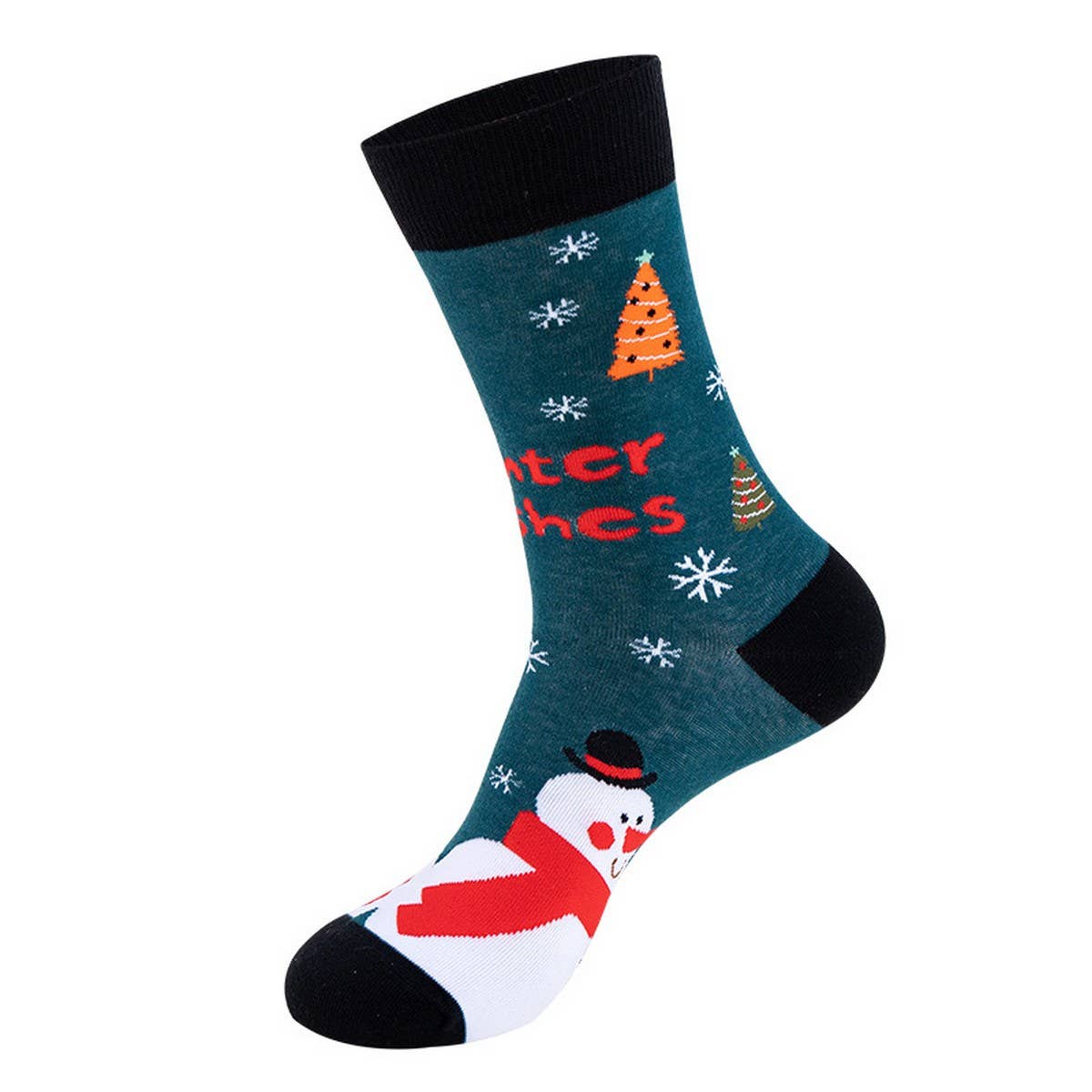 CWMS0826_Christmas Cartoon Snowman Socks