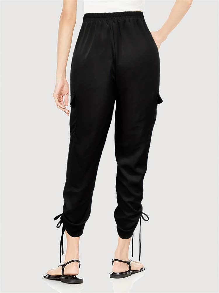 Elasticated waist soles and ankle straps