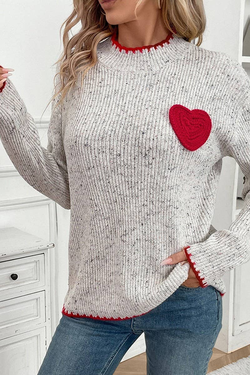 CWOSWL6232_HALF TURTLENECK VALENTINE'S DAY HEART SWEATER