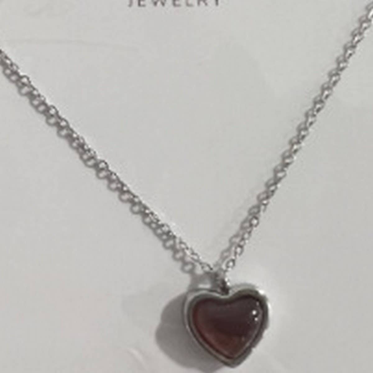 Heart Shape Natural Stone Red Agate Pendant