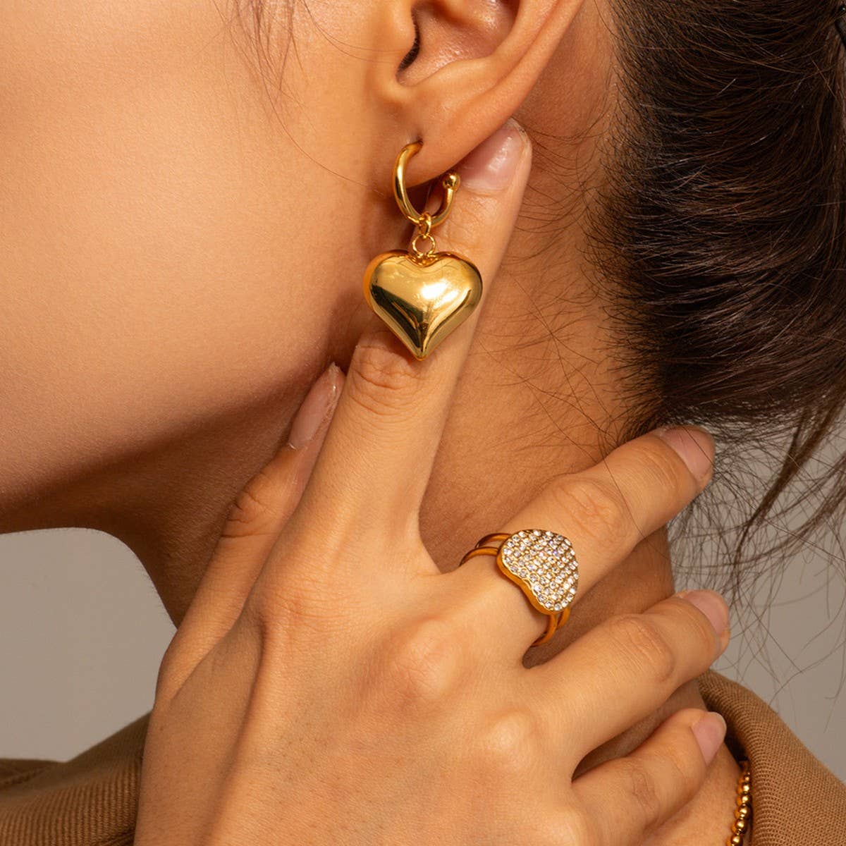 HEART PENDANT HIGH-END TEMPERAMENT EARRINGS