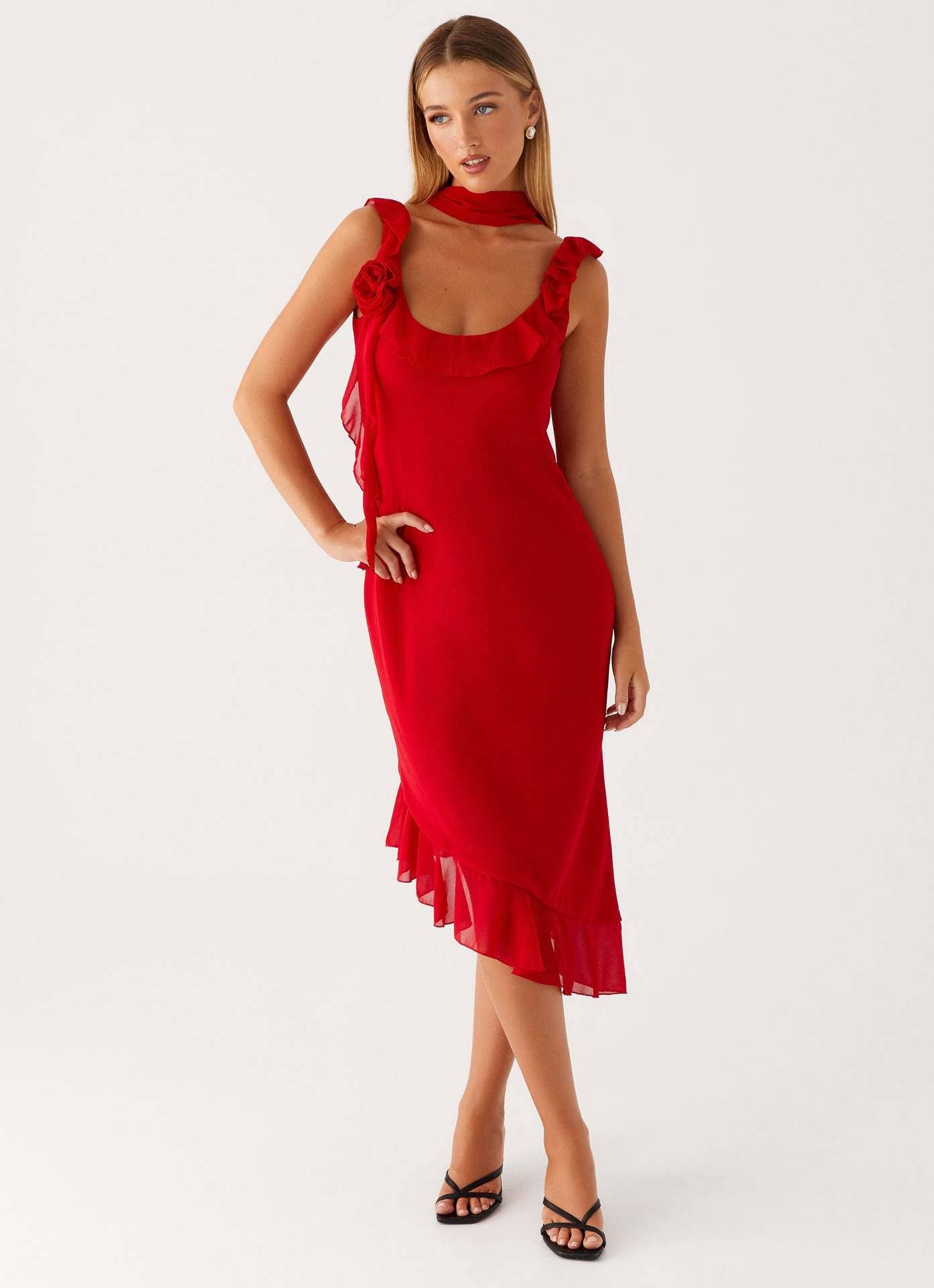 Fitted neck Sexy patchwork chiffon halter dress