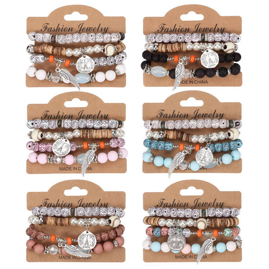 BOHEMIAN LAYERED ELASTIC BEADED BRACELET_CWAJE2228