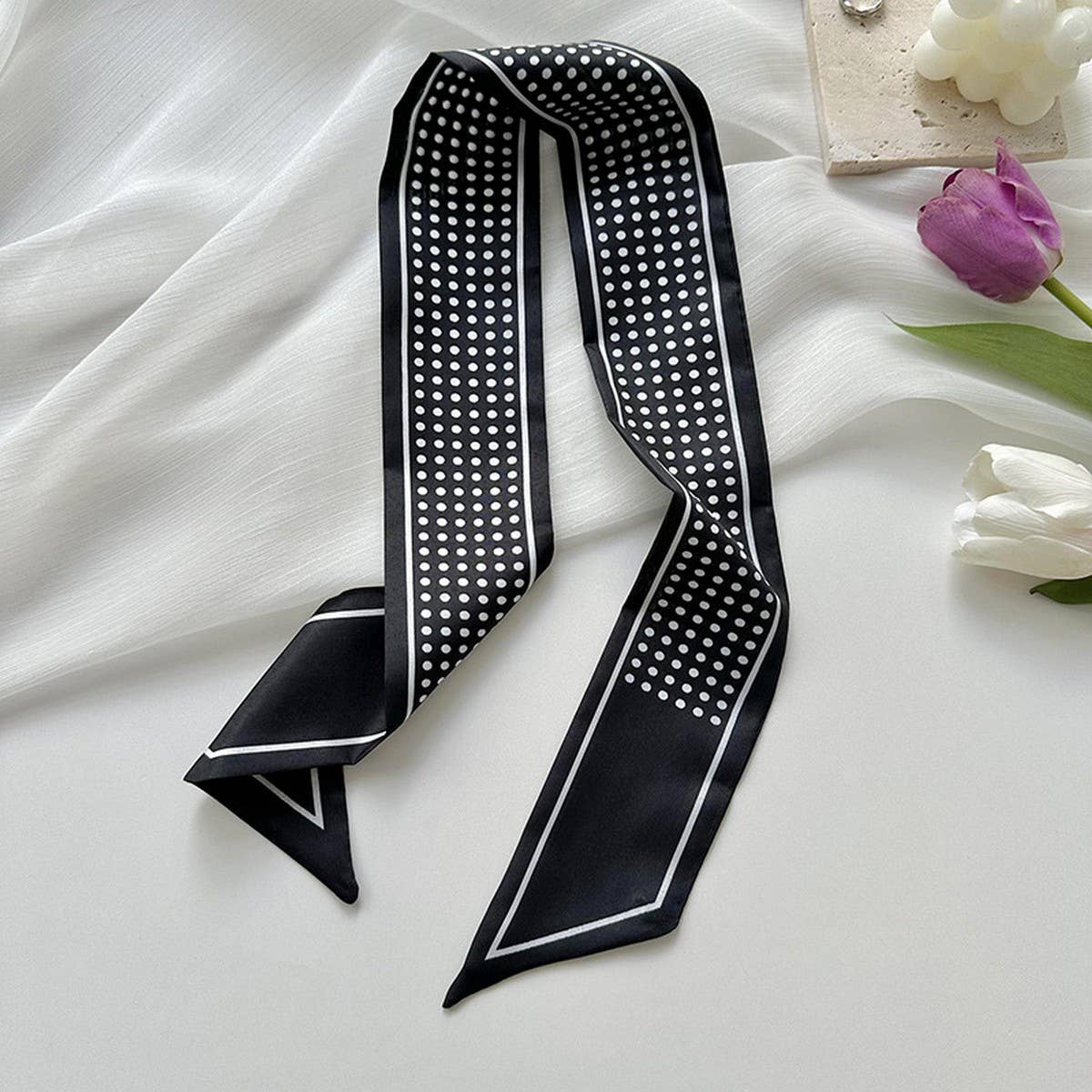 HIGH-END SIMPLE SILK SCARF FASHIONABLE HEADBAND