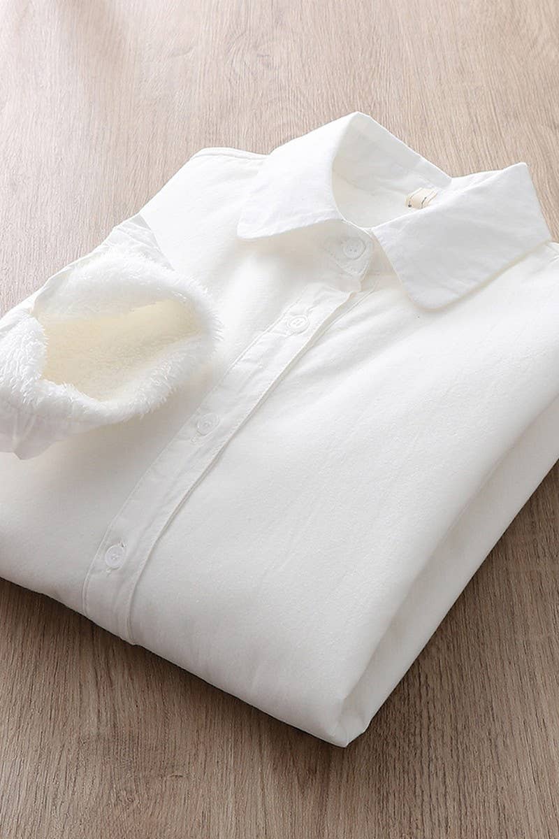 CWTSTL2246_PLUSH PURE COTTON LITERARY FRESH LONGSLEEVE SHIRT