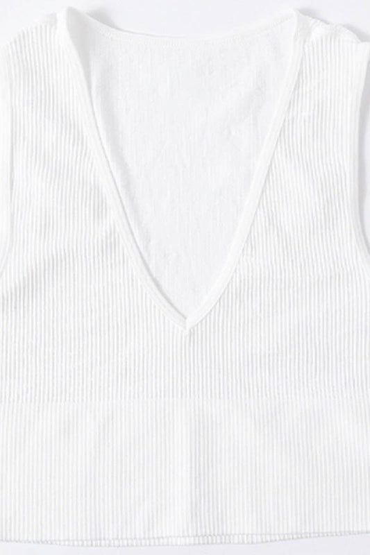 CWTTK1123_DEEP V NECK CROPPED CAMI TANK TOP