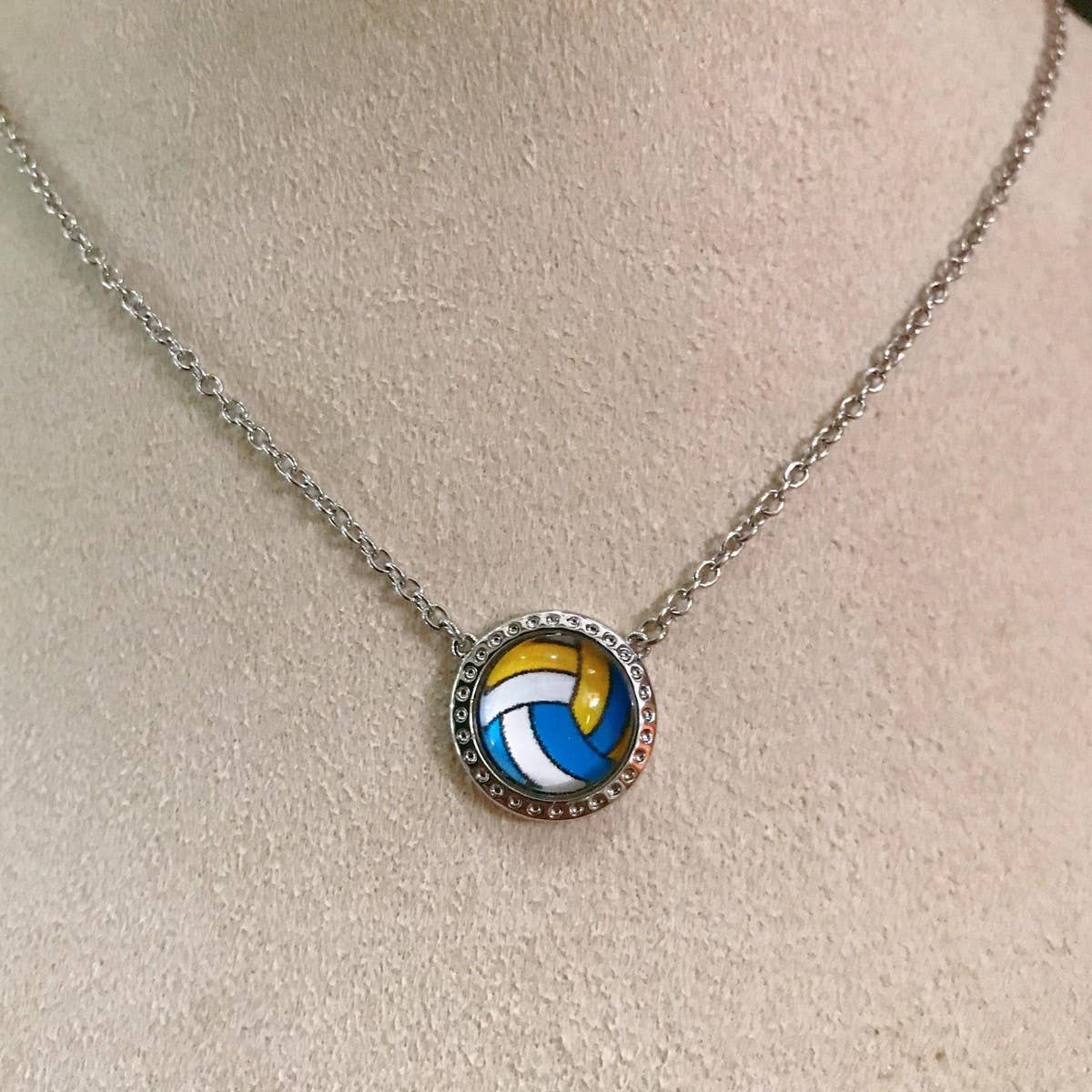Football Basketball Small Pendants Sports Necklace