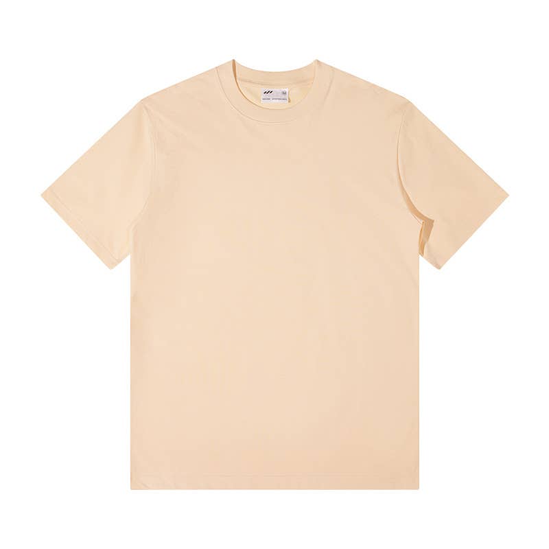 CWTTS0922_SOLID COLOR LOOSE CASUAL ROUND NECK T SHIRT