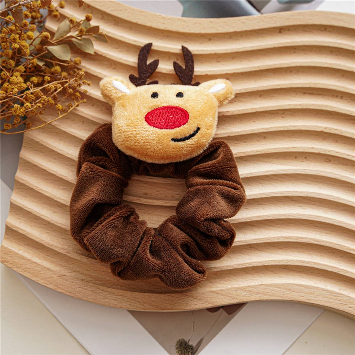 CHRISTMAS CUTE CARTOON HAIR SCRUNCHIES