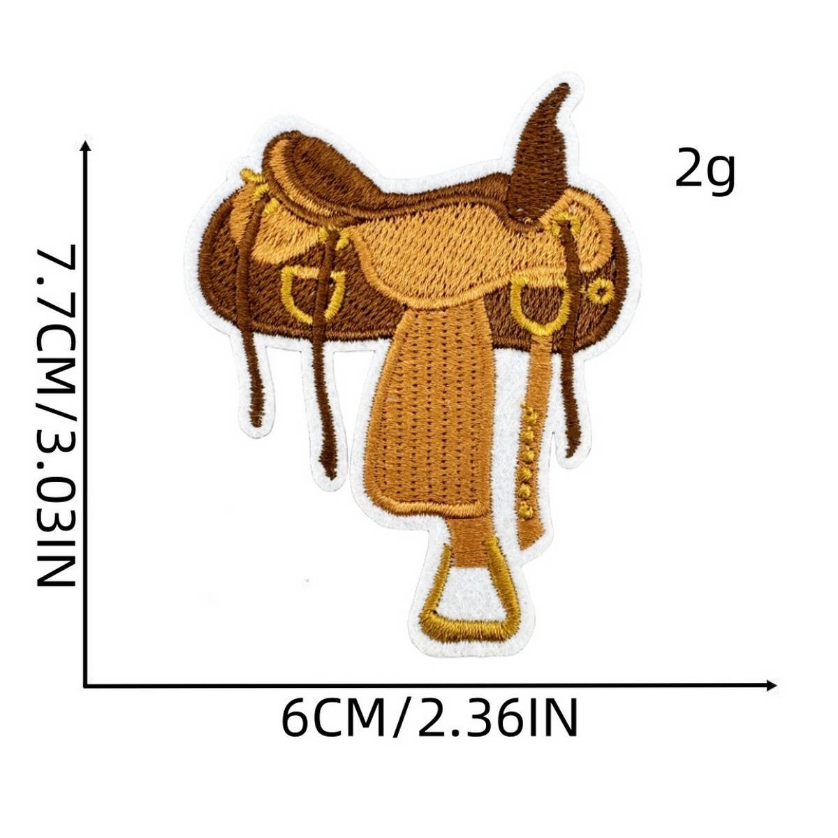 WESTERN COWBOY GRAFFITI EMBROIDERED PATCH