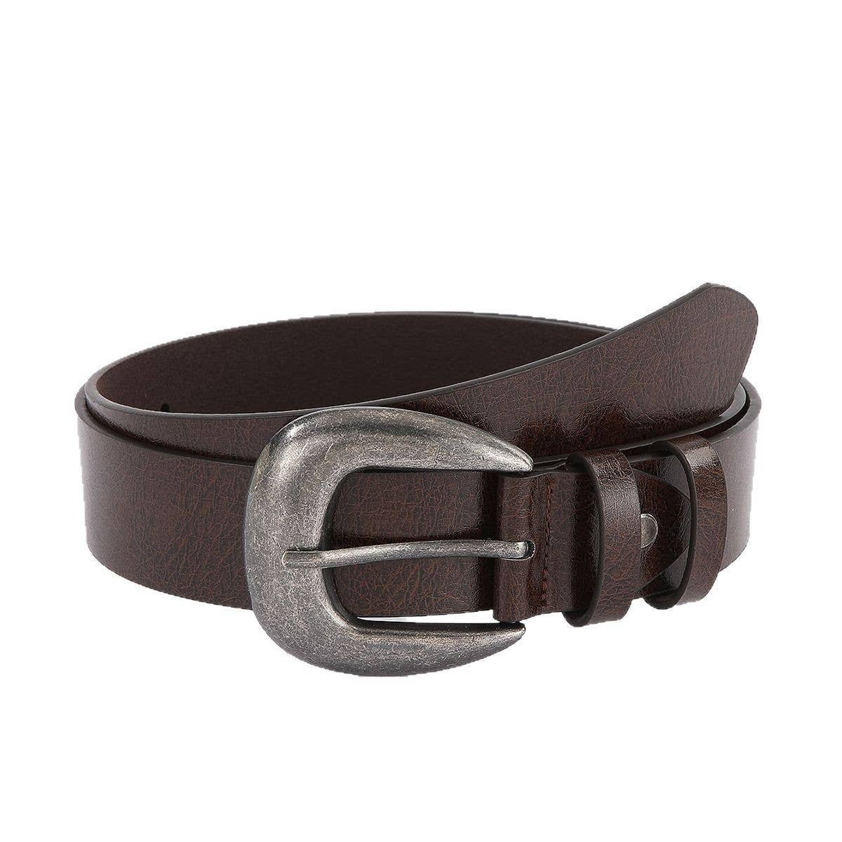 New Unisex Black Seamless Zinc Pin Buckle Belt_CWABE1239