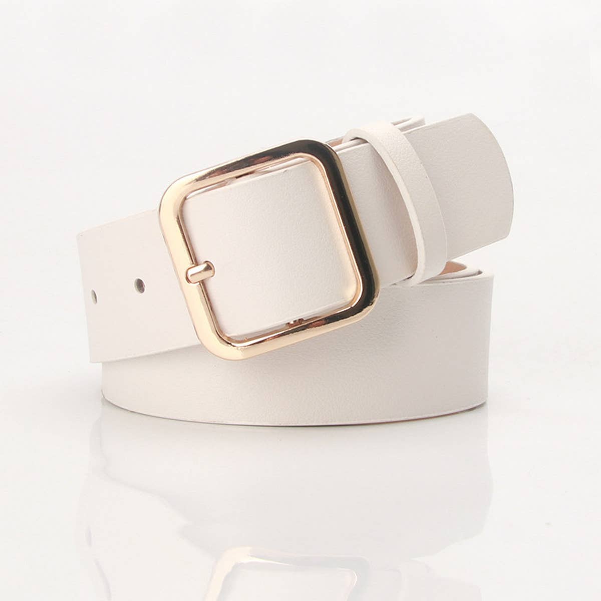 CWABE0925_CASUAL SQUARE BUCKLE BELT