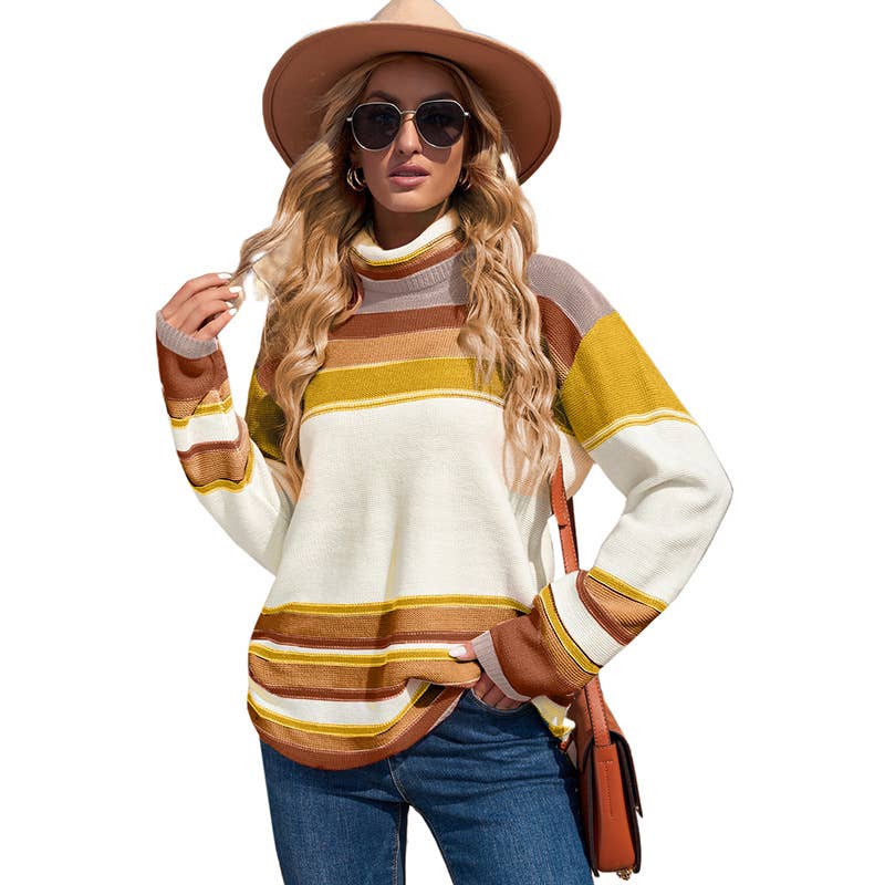 Casual turtleneck warm sweater