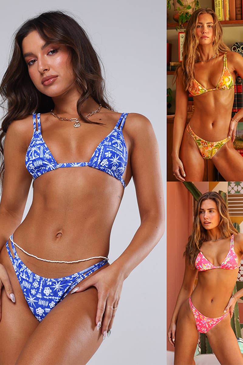 CWMW0765_DOUBLE STRAP BIKINI SWIMSUIT