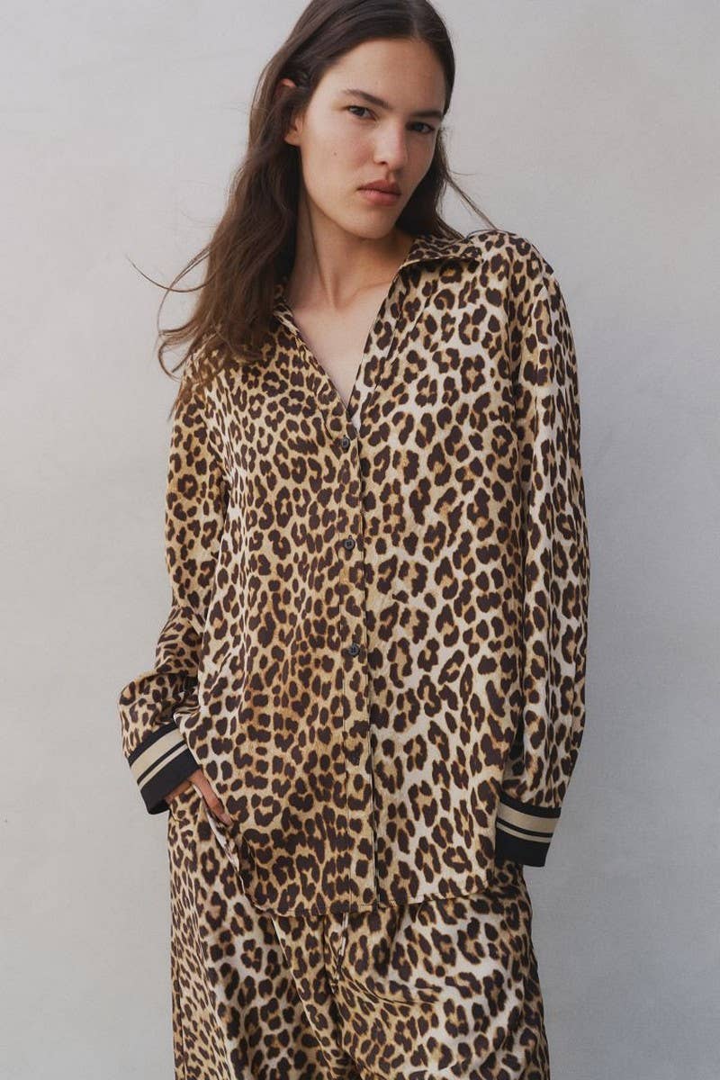 CWSS1230_COMFORTABLE CASUAL PRINTED TWO-PIECE SUIT