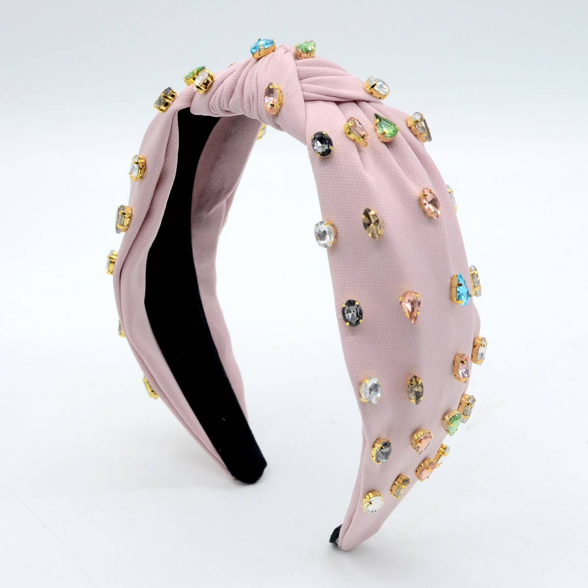 SIMPLE BEADED AND KNOTTED PEARL HAIRBAND_CWAHA0783