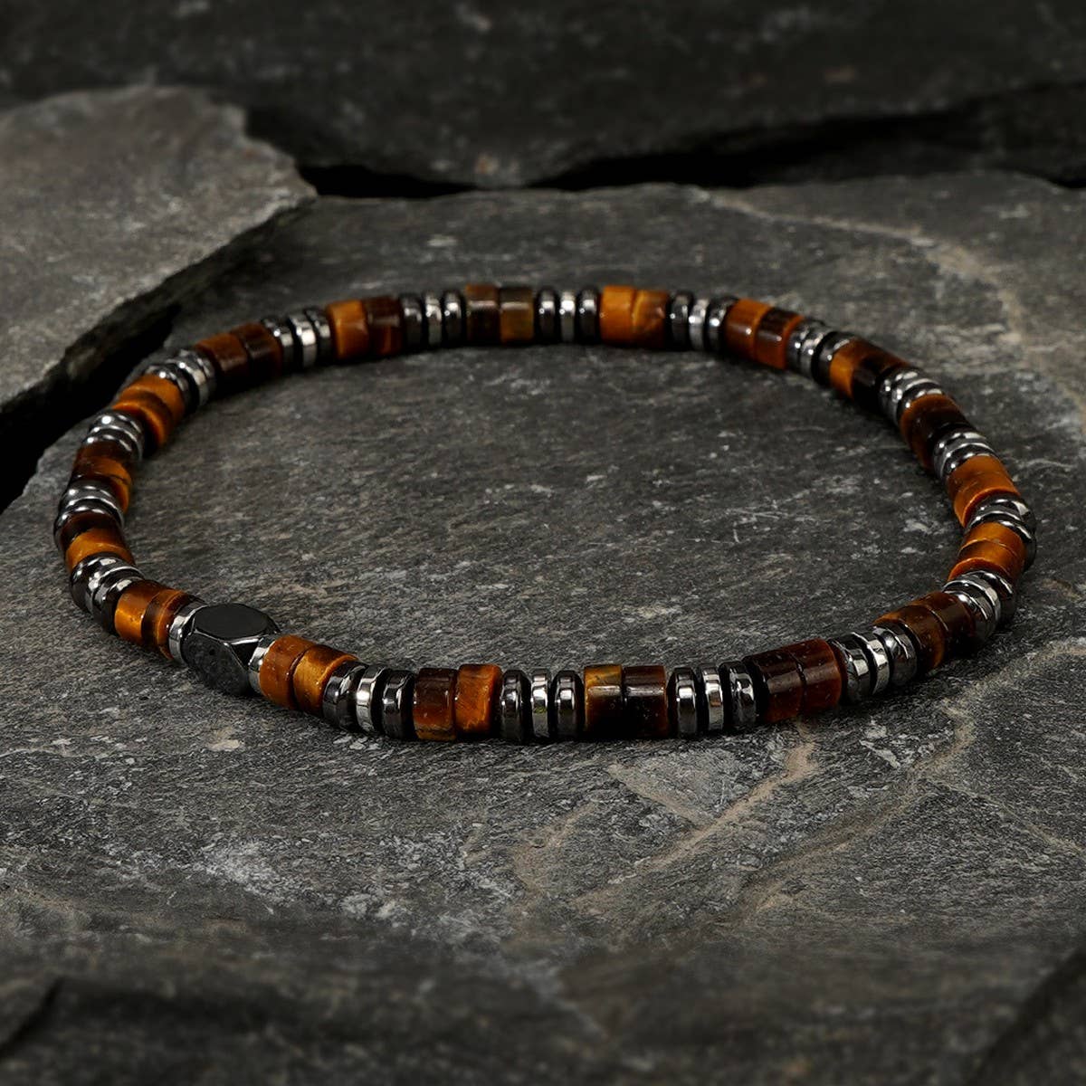 SEMI-PRECIOUS GEMSTONE BRACELETS FOR MEN