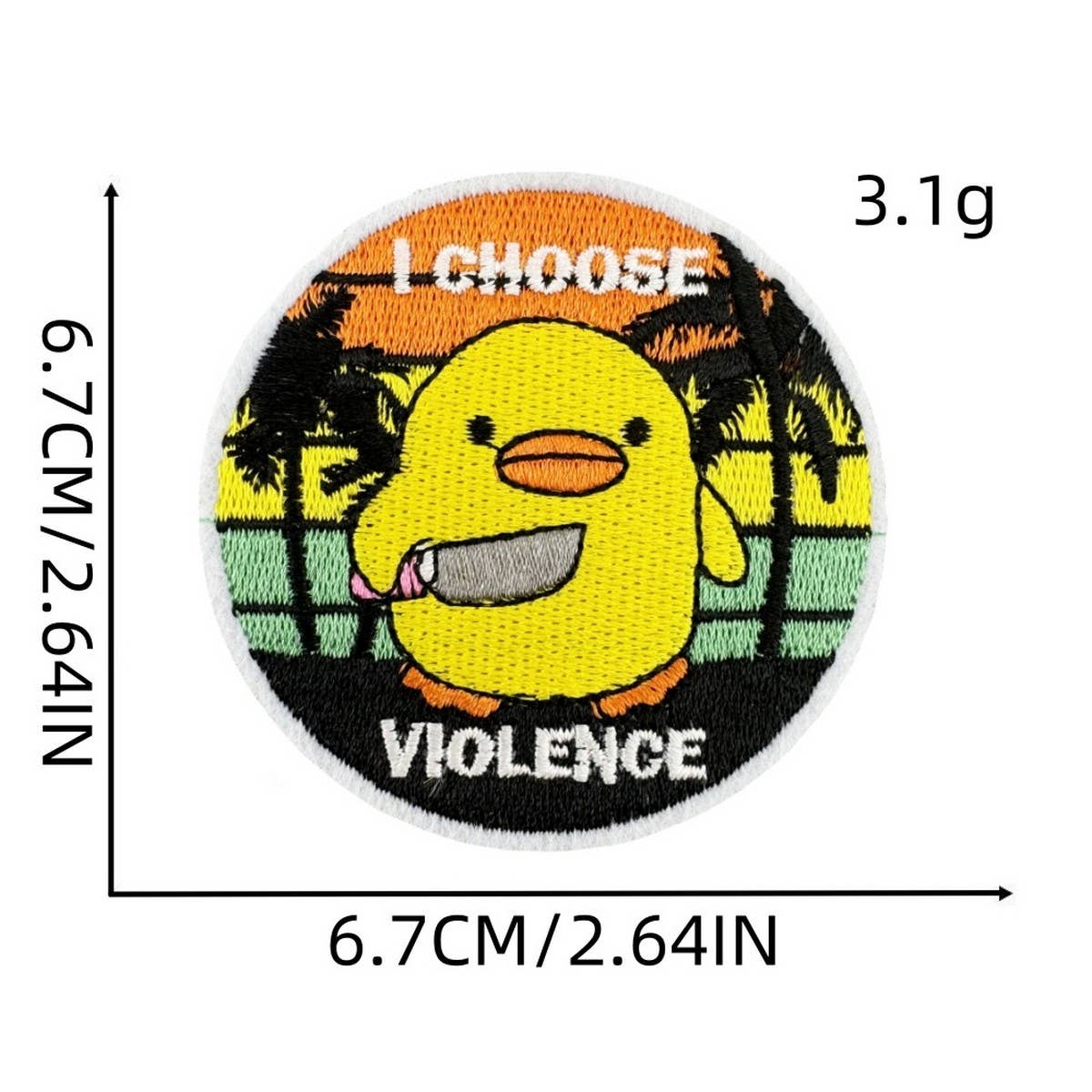 CARTOON CREATIVE BADGE EMBROIDERY PATCH_CWMM4068