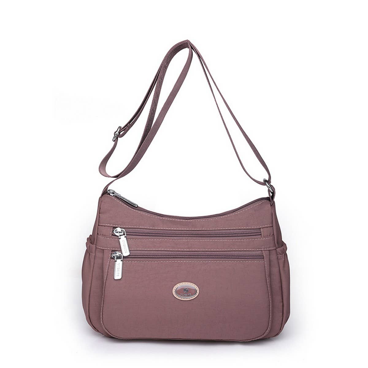 LARGE CAPACITY SIMPLE NYLON SHOULDER MESSENGER BAG_CWAB3521