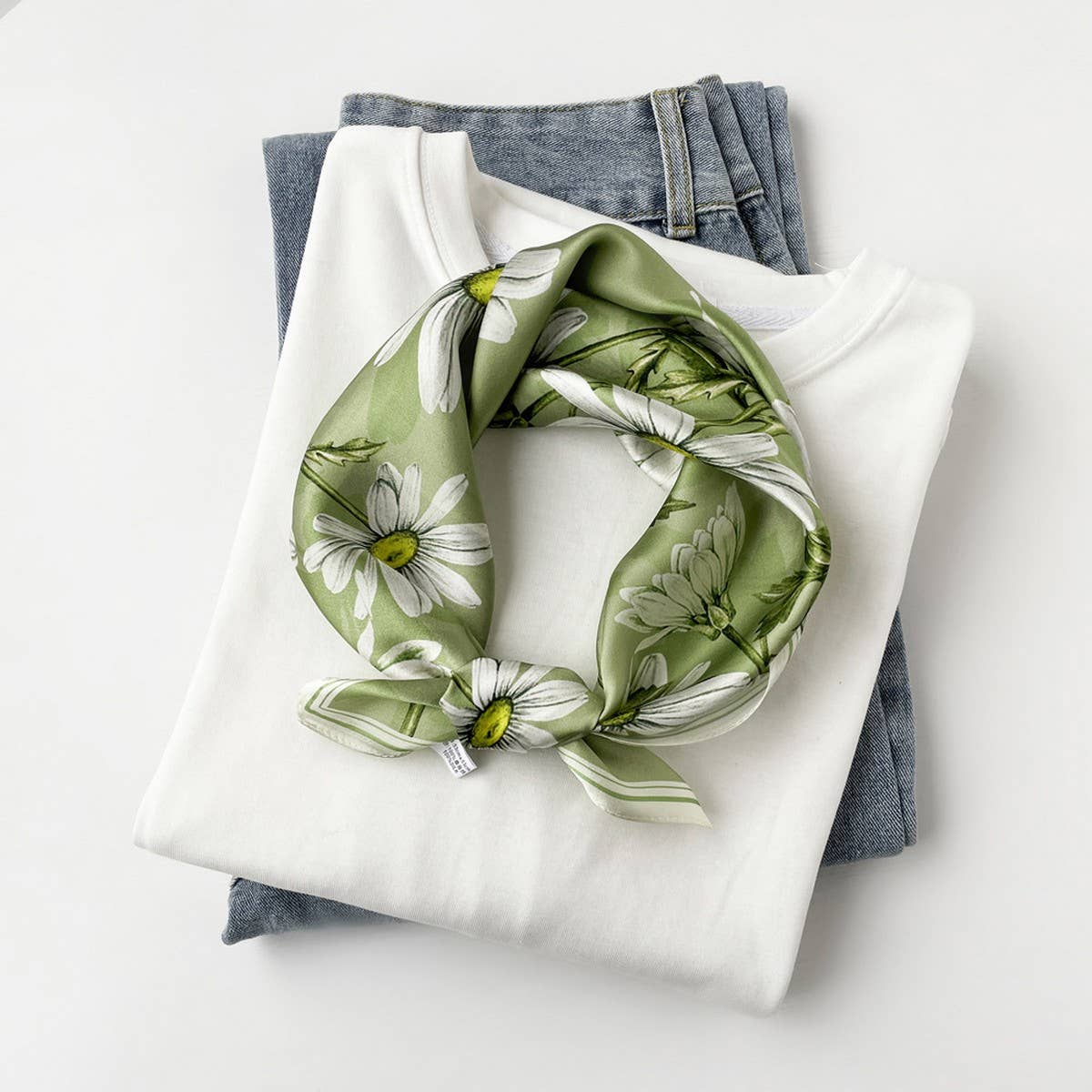 Silk Square Scarf ? Elegant Chinese Floral Print