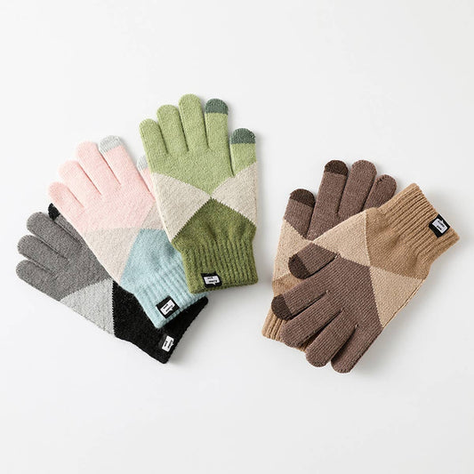 SIMPLE TOUCH-SCREEN WARM KNITTED GLOVES_CWAG0032