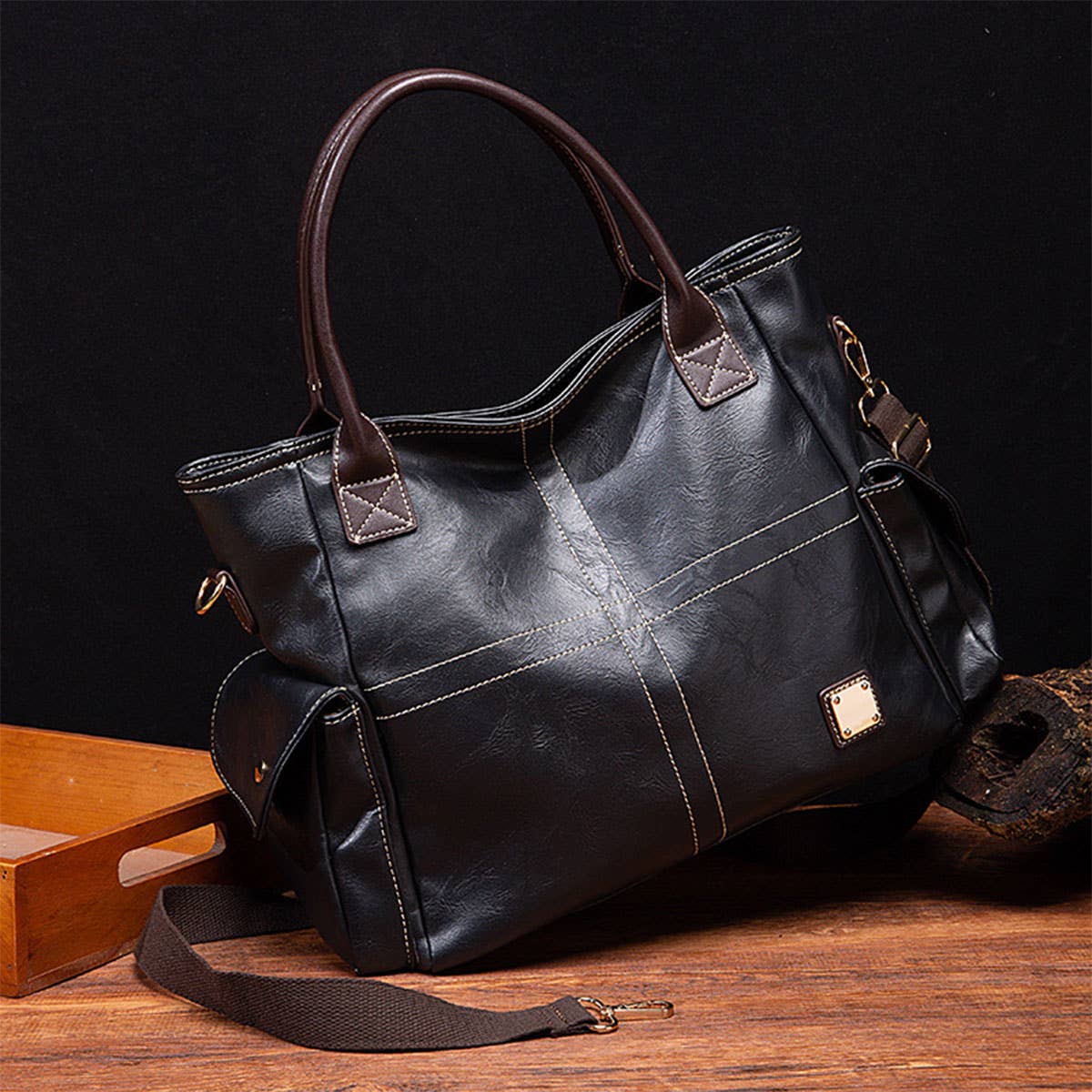 RETRO LARGE CAPACITY HANDBAG DIAGONAL BAG_CWAB0951