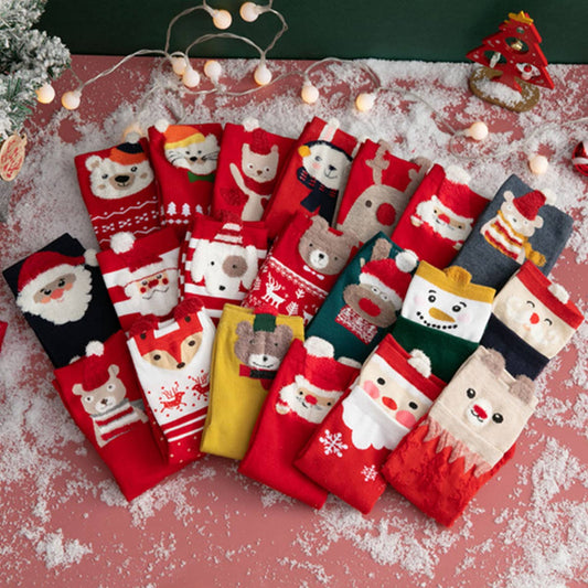 CHRISTMAS SOCKS ELK OLD MAN SOCKS