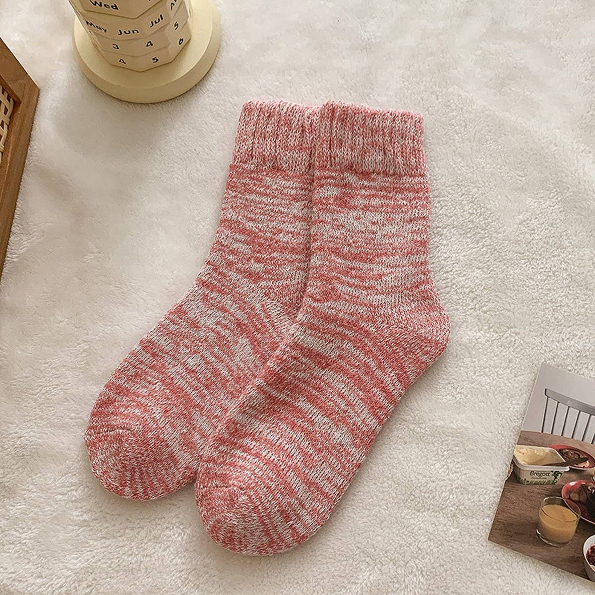 WINTER THICK WARM TERRY SOCKS MID-TUBE SOCKS
