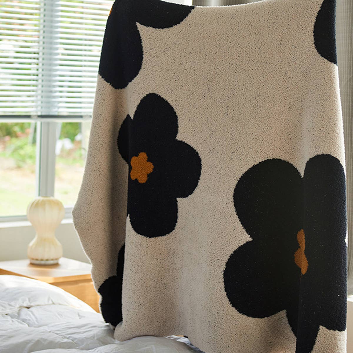 SUNFLOWER WARM BLANKET KNITTED BLANKET
