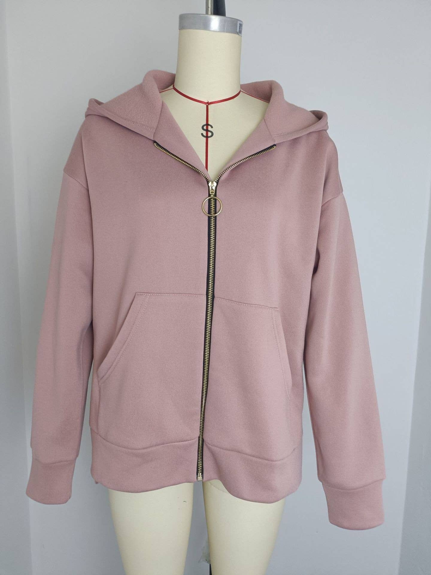 CASUAL HOODIE WITH LOOSE ZIPPER HOODIE