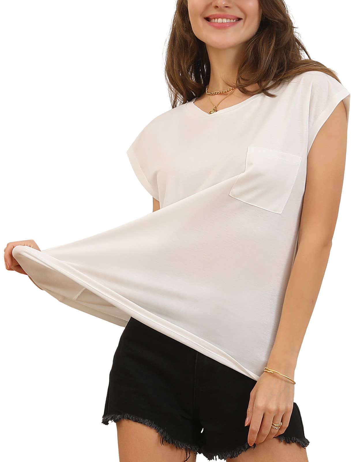 CWTTSL198_Round neck Sleeveless Knit Top