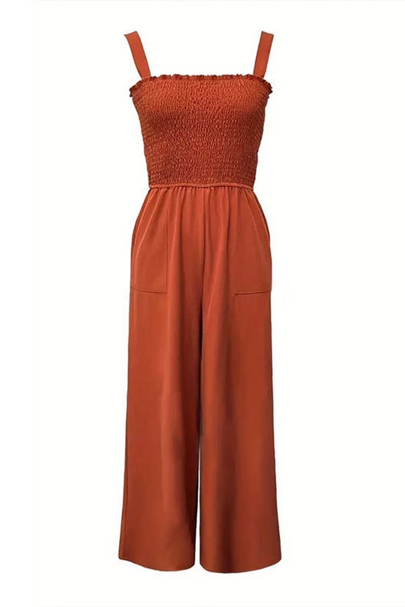 CWSBSSL0138_LARGE POCKET LOOSE CASUAL WIDE-LEG JUMPSUIT