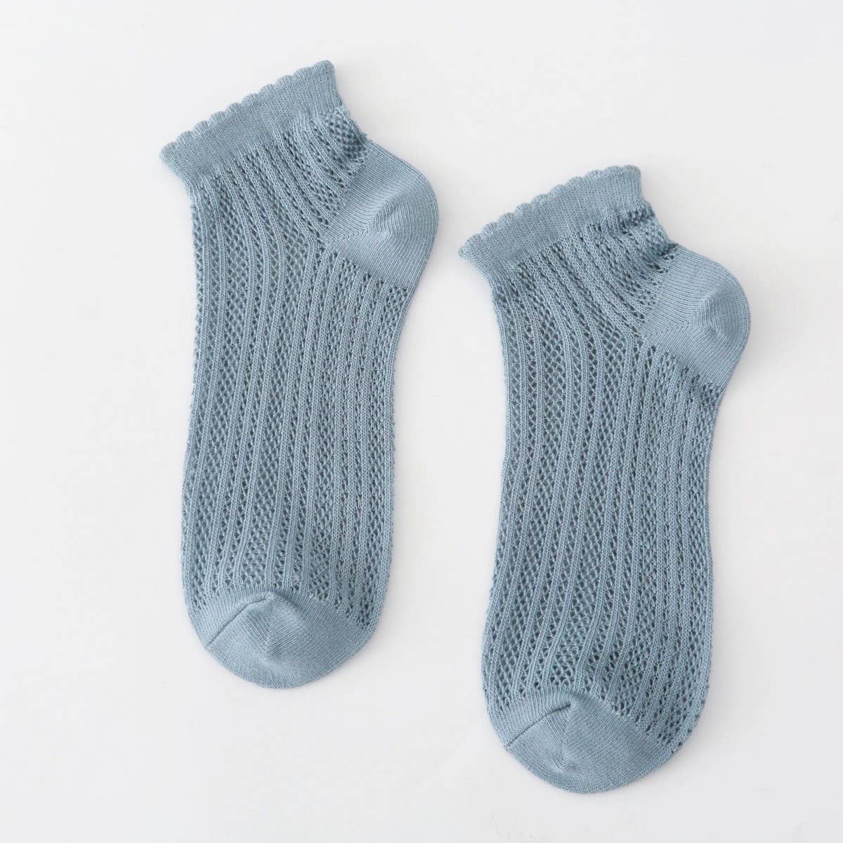 WOMEN'S SOLID COLOR MESH BREATHABLE SOCKS