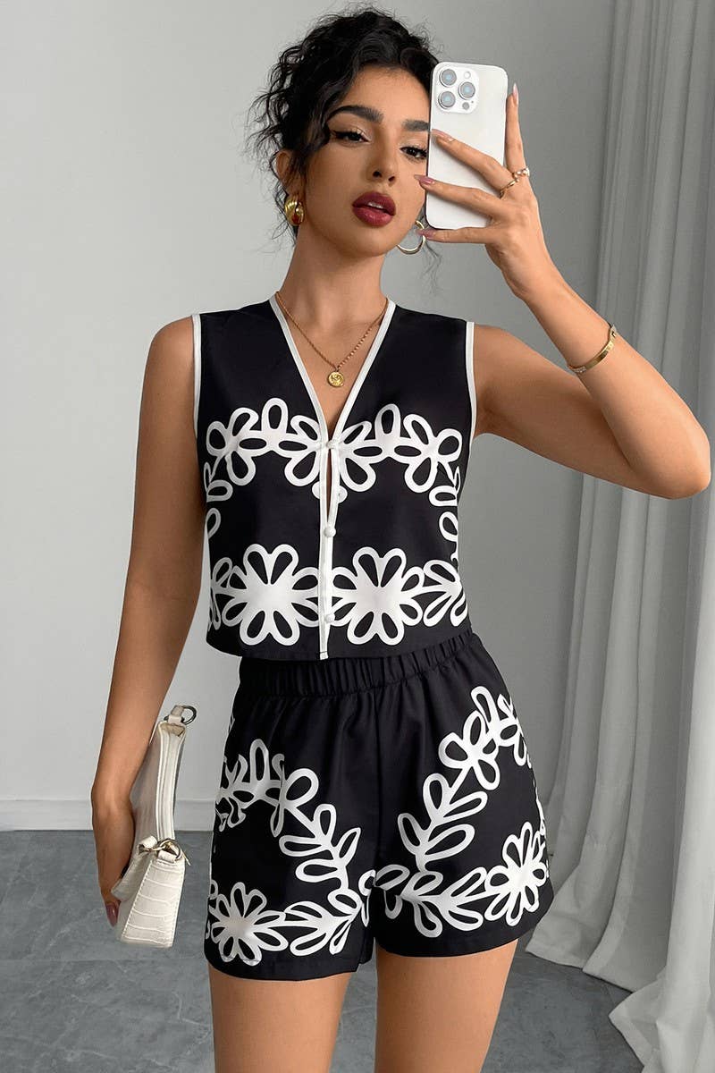 CWSS1268_SUMMER TEMPERAMENT HOLIDAY STYLE TWO-PIECE