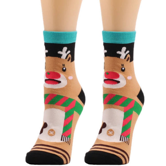 CWMS02688_CHRISTMAS REINDEER SOCKSKNEE HIGH