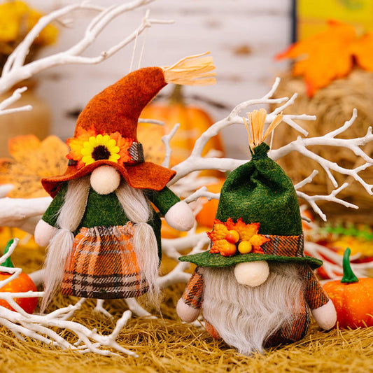THANKSGIVING HARVEST SEASON GNOME PENDANT