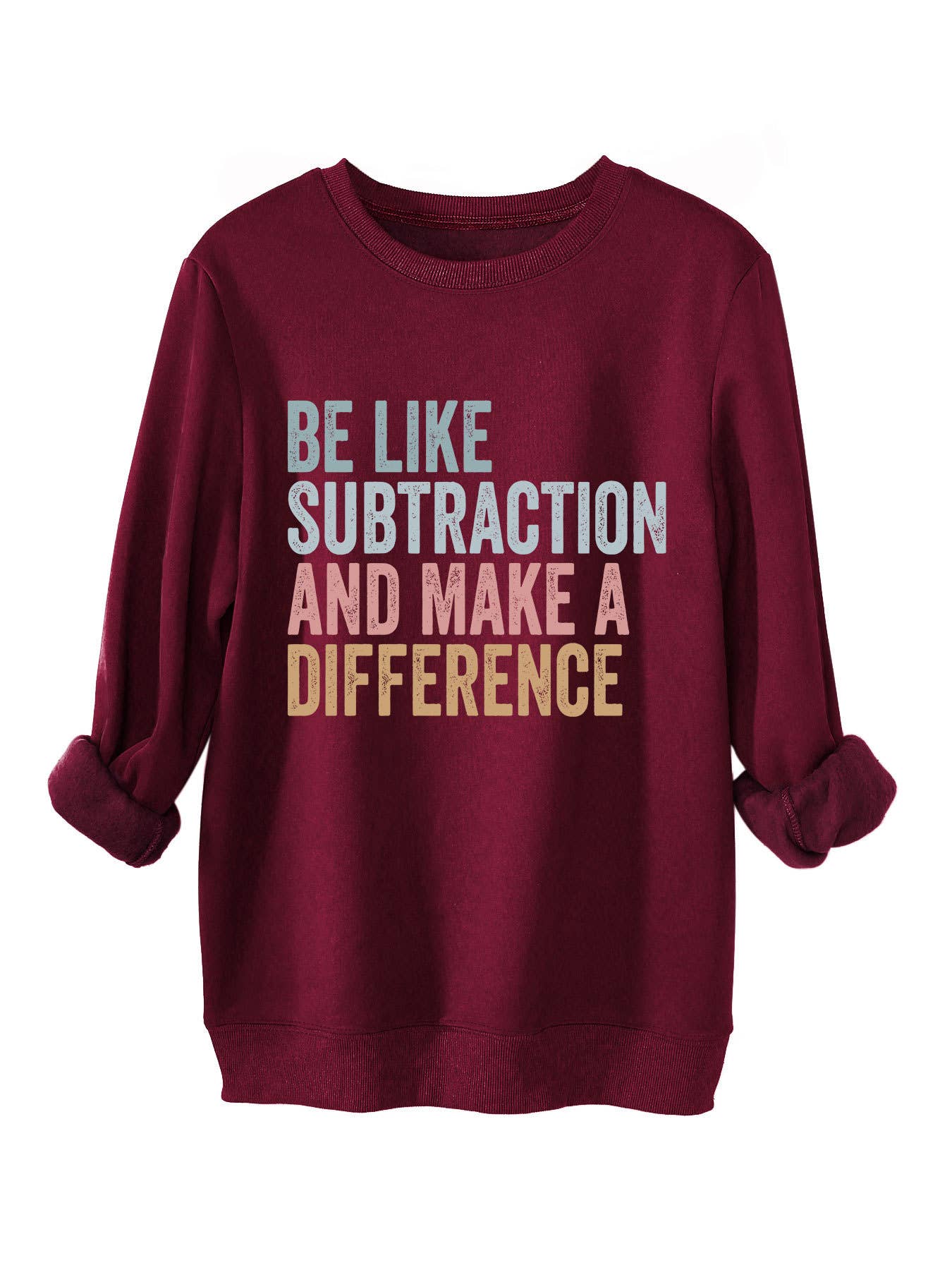 Be like subtraction printed thickened hoodie