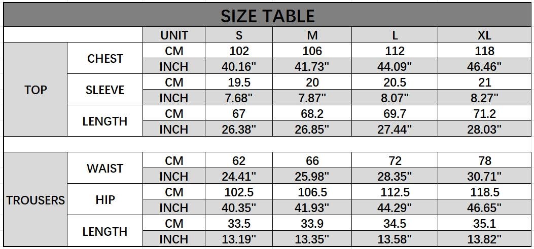 Casual printed short sleeve shorts suit