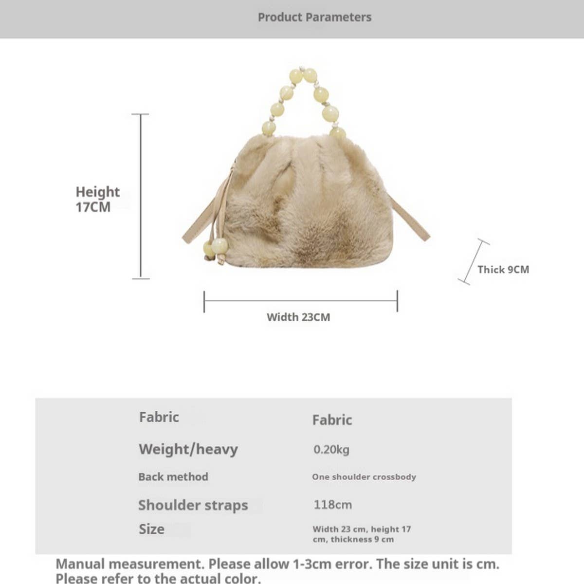 Leopard Faux Fur Bucket Bag Women Shoulder_CUAB00535