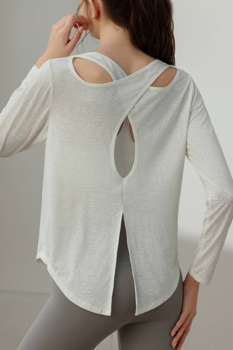 CWTBLL3757_LOOSE FITNESS HIGH-END BEAUTIFUL BACK YOGA CLOTHE