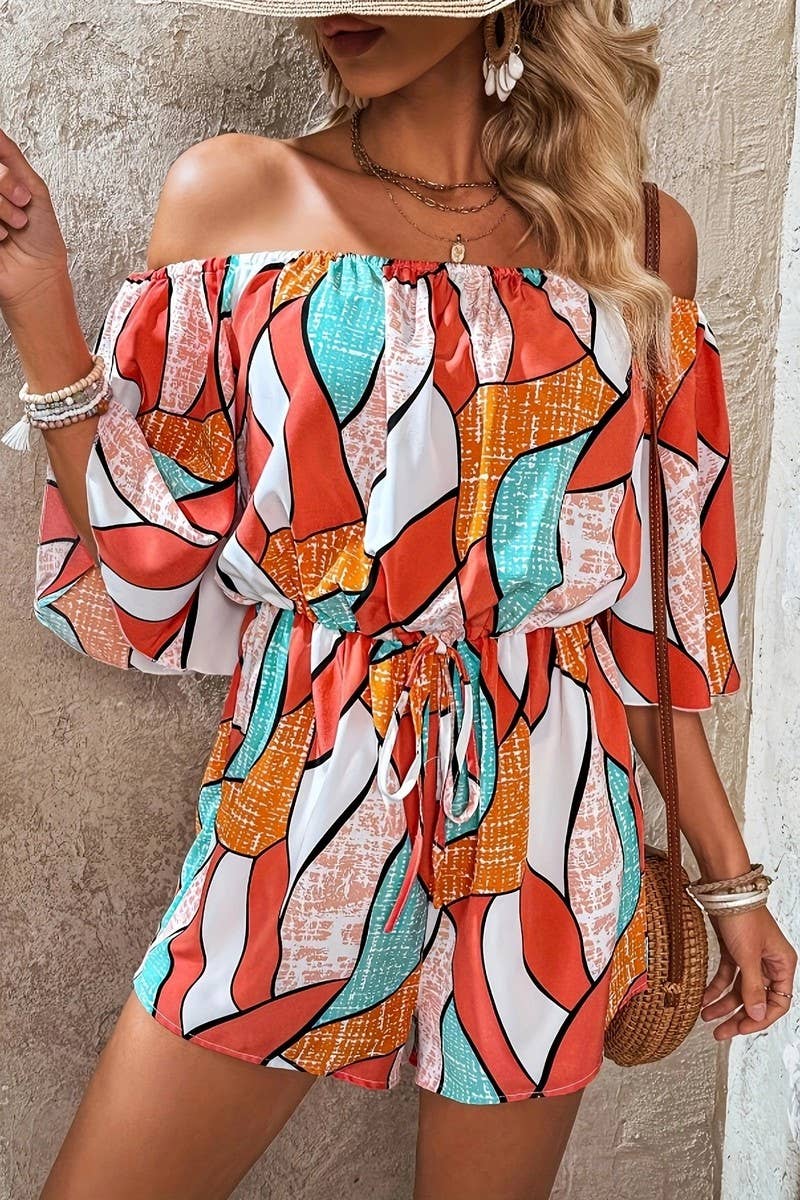 CWSBSS0069_ELEGANT GEOMETRIC PRINT JUMPSUIT