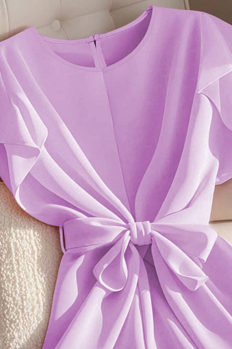 CWTBLSL0960_SUMMER TEMPERAMENT SHORT SLEEVE THIN SHIRT