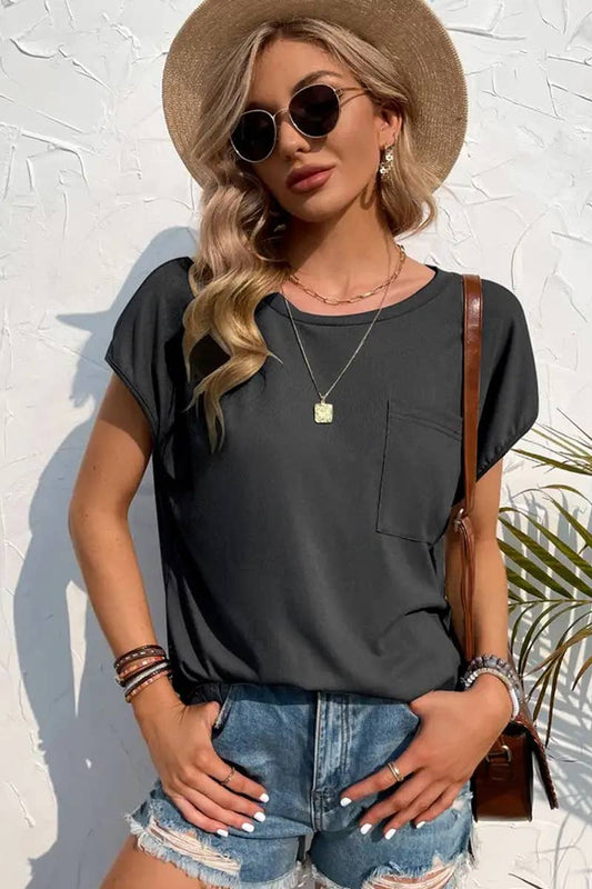 CWTBLS1755_CASUAL LOOSE ROUND NECK STITCHING SWEATER