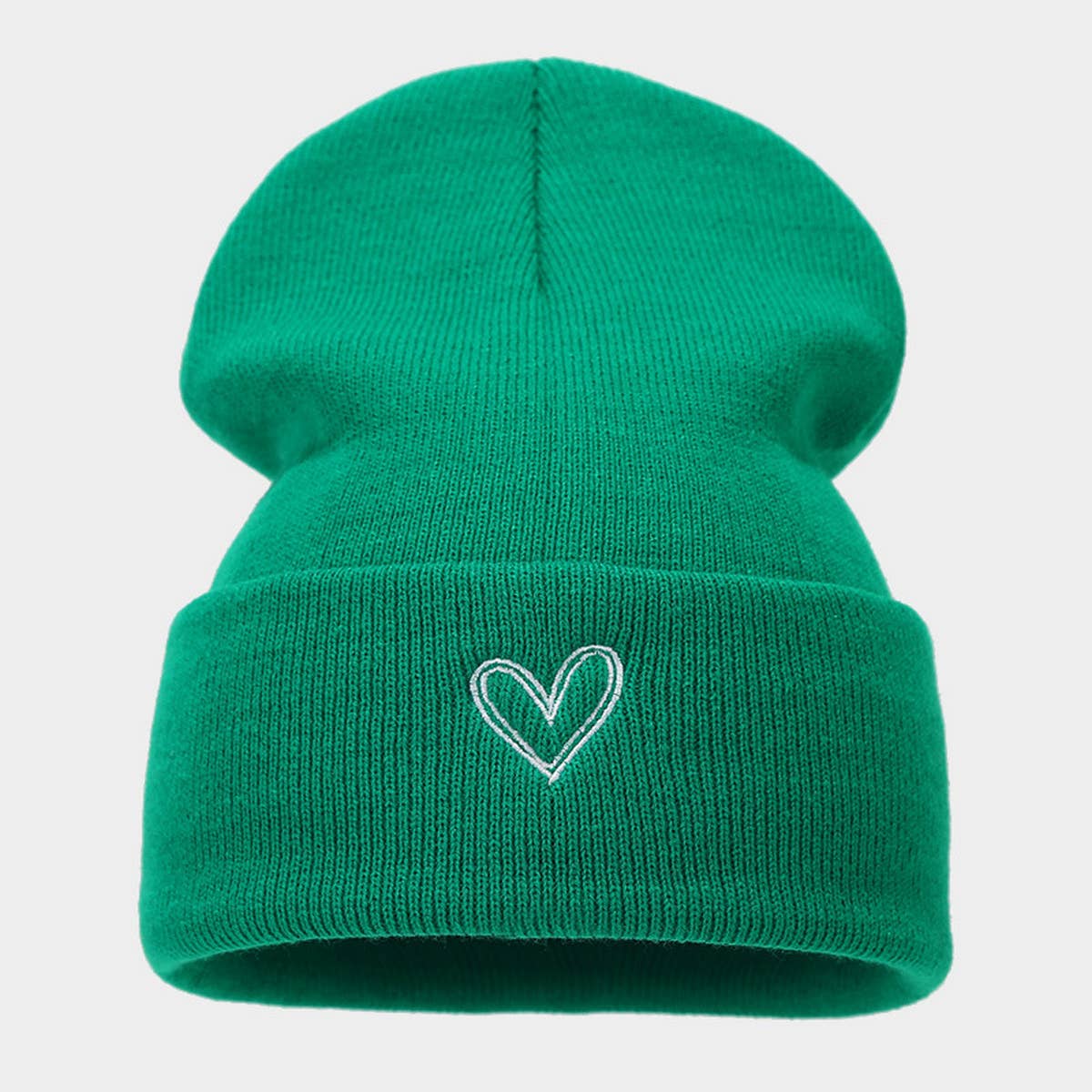 THICKENED HEART EMBROIDERED KNITTED HAT_CWAH1607