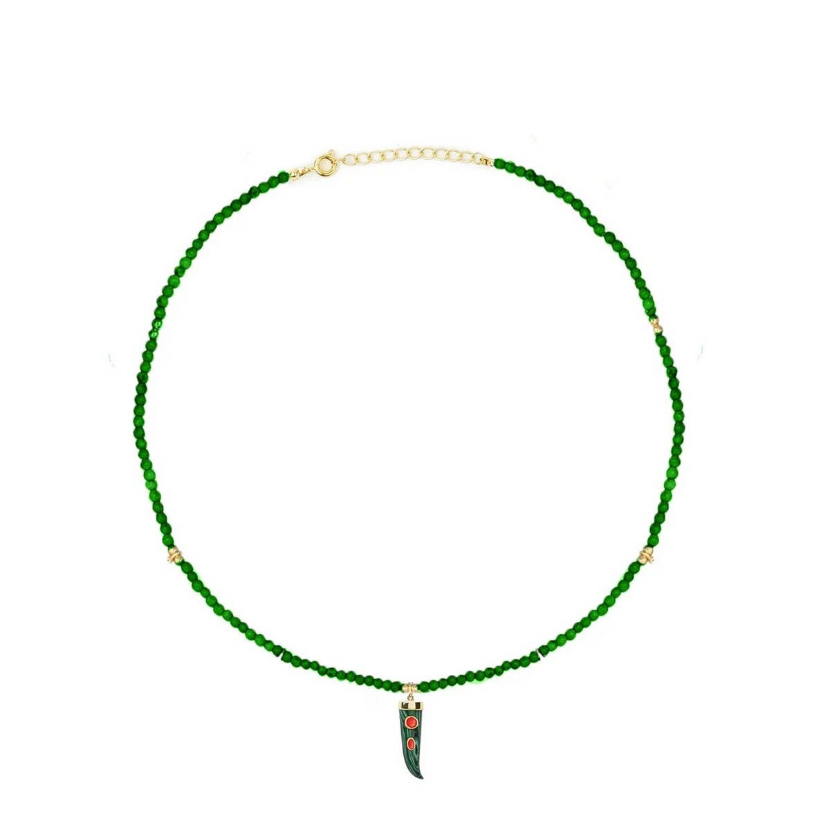 Colorful Chili Pearl Bead Necklace ? Retro Chic