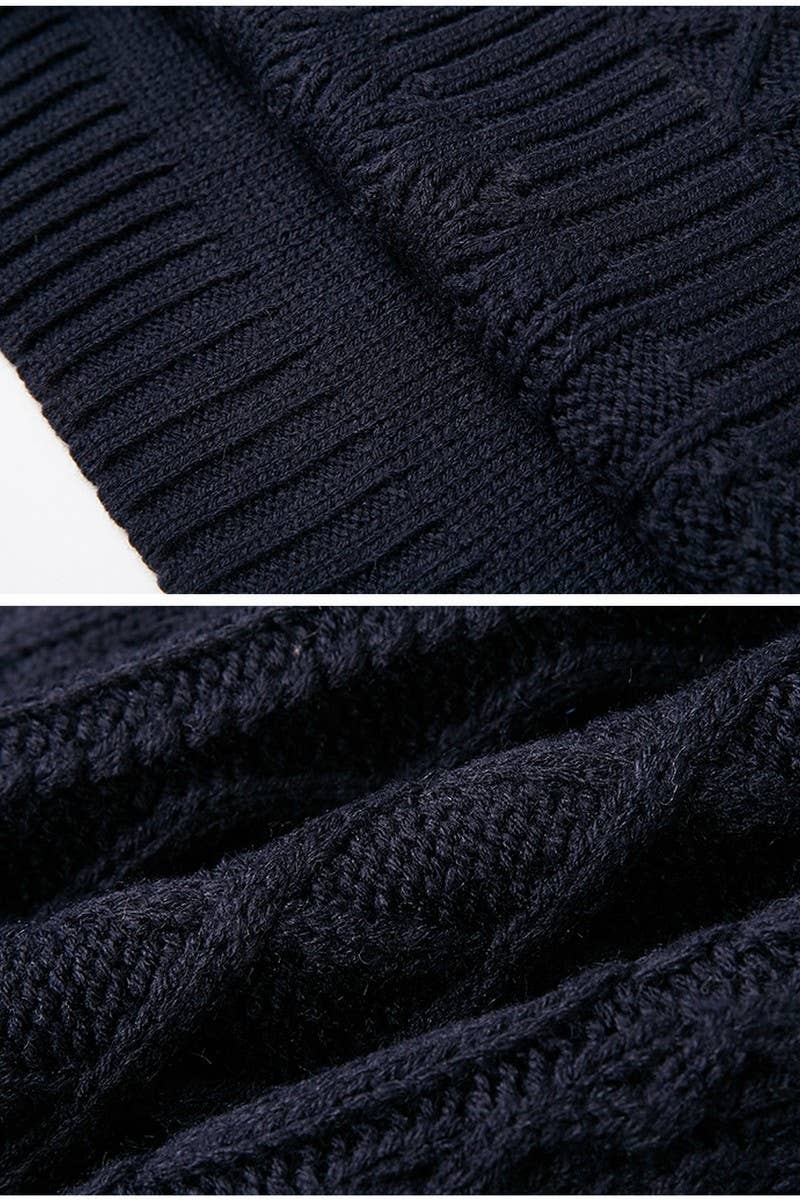 CWDSD5133_LONG TURTLENECK KNITTED DRESS