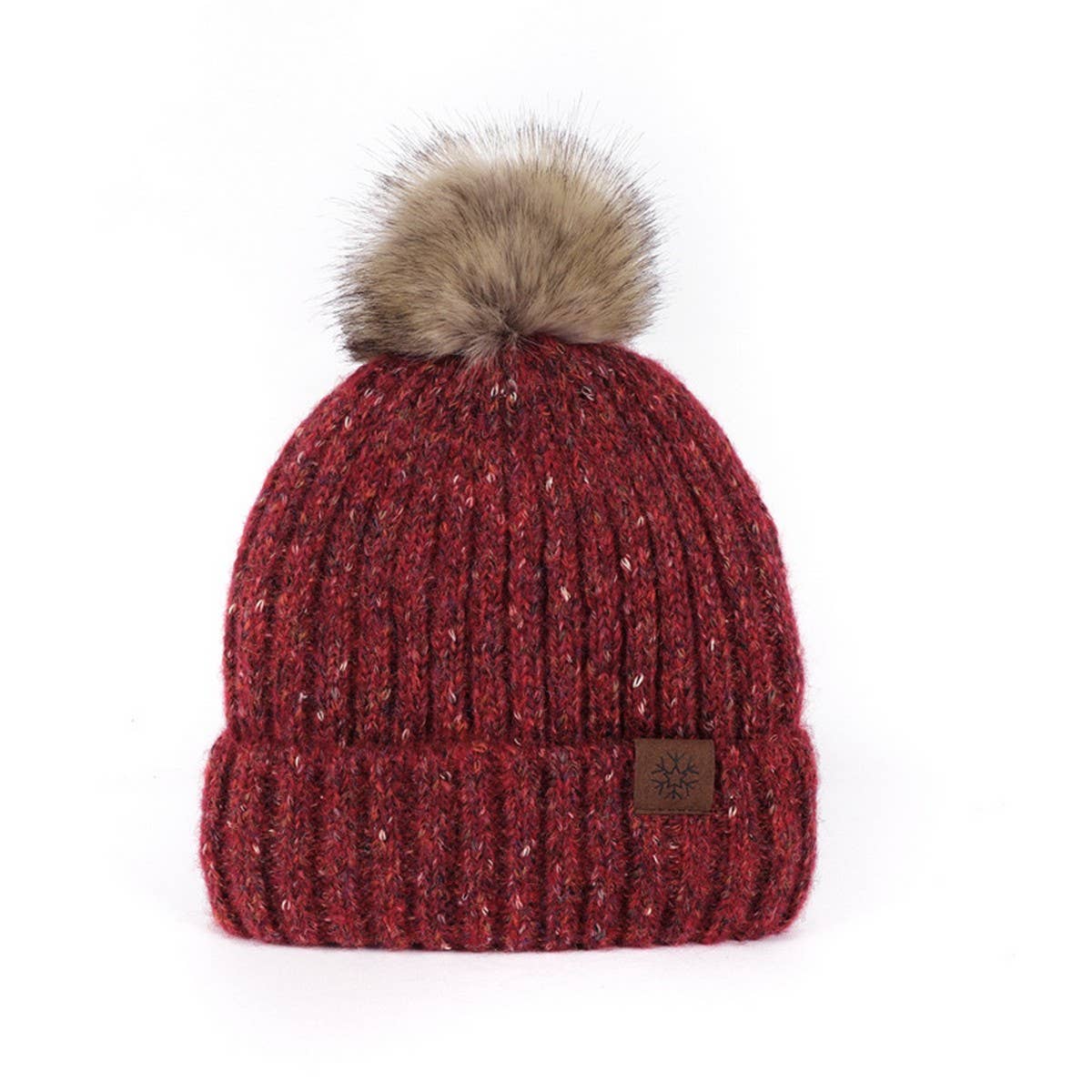 NEW WINTER OUTDOOR WARM PLUSH BALL KNITTED HAT_CWAH2452