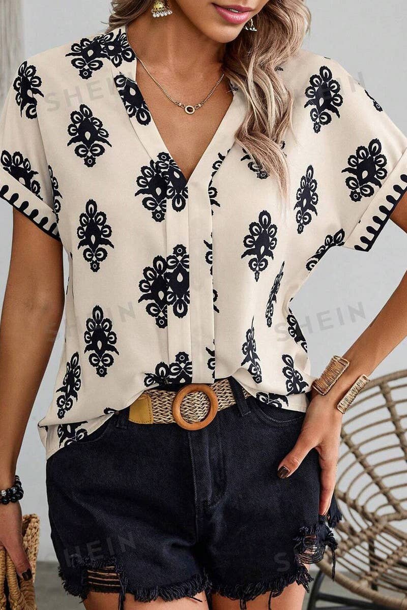 CWTBLS2132_NEW SUMMER ELEGANT COMMUTER SHIRT