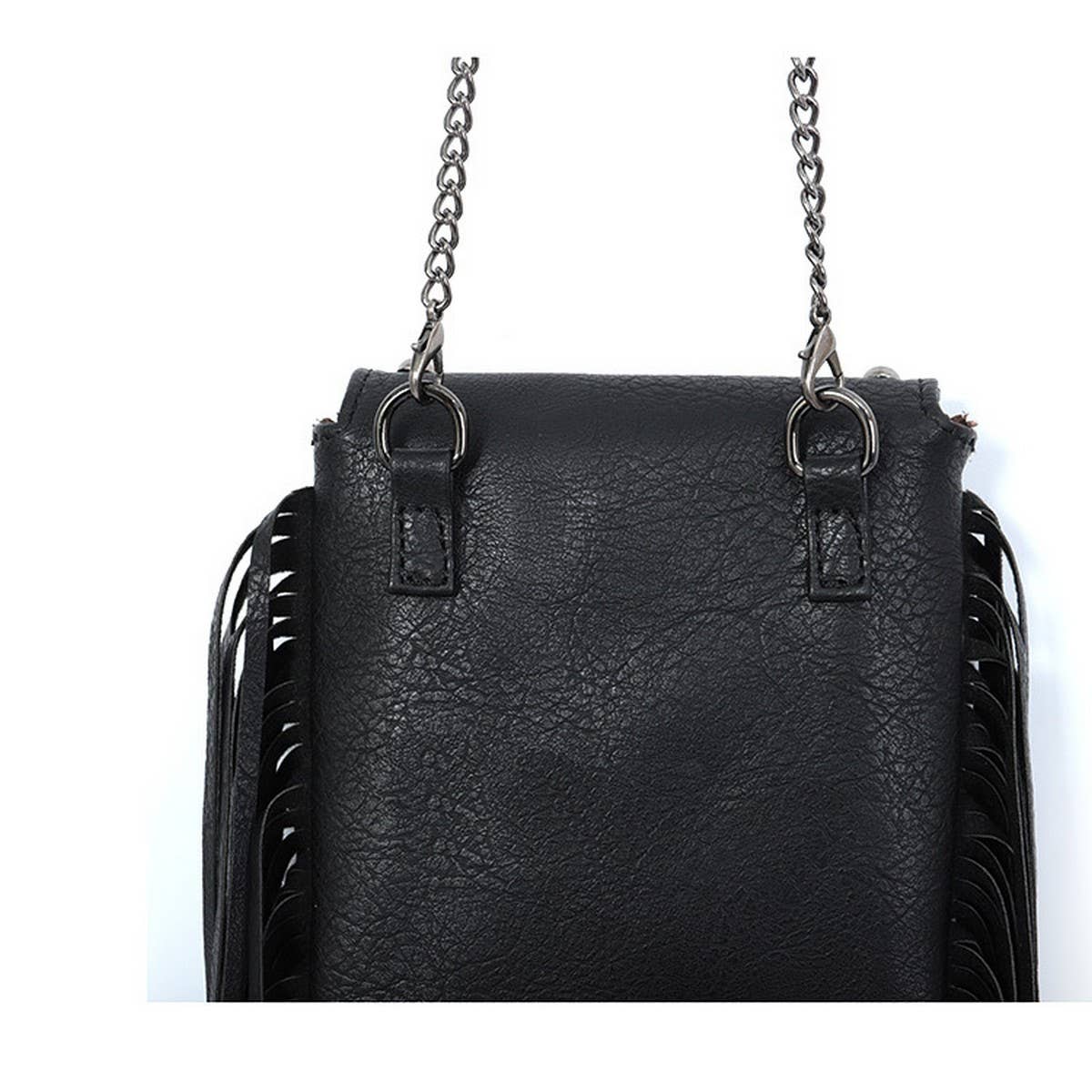 CWAB4543_RIVET TASSEL CHAIN SHOULDER CROSSBODY BAG
