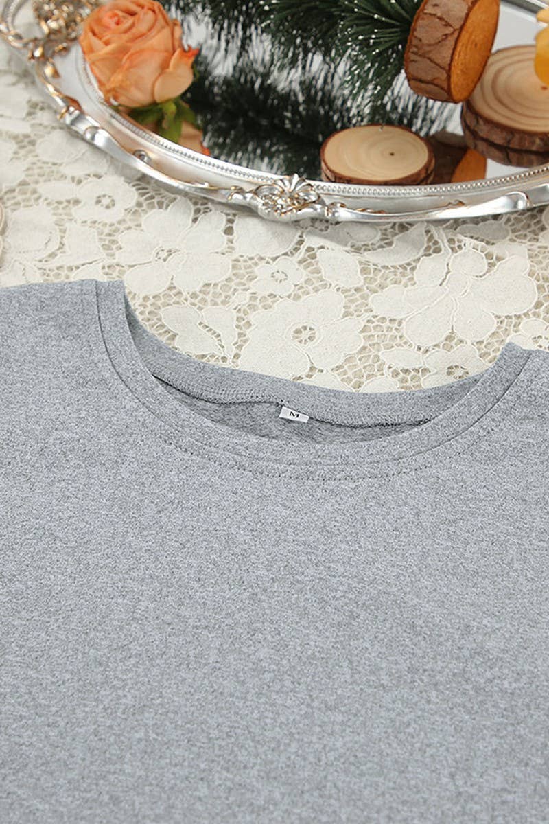 CWSPJ0350_KNITTED LONG-SLEEVED PANTS PAJAMAS TWO-PIECE SET